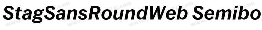 StagSansRoundWeb Semibold字体转换